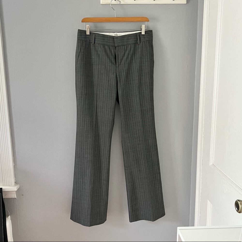 Banana Republic Martin Fit Wool Dress Pants Size 8 Gray